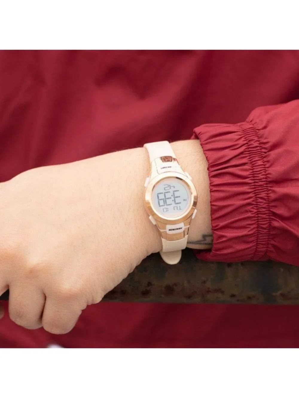 Sporty Women's Digital Chronograph Watch with Resin Strap - Stylish & Durable